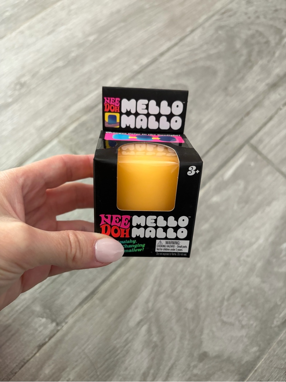 Neon Doh Mello Mallo Yellow Stress Toy by